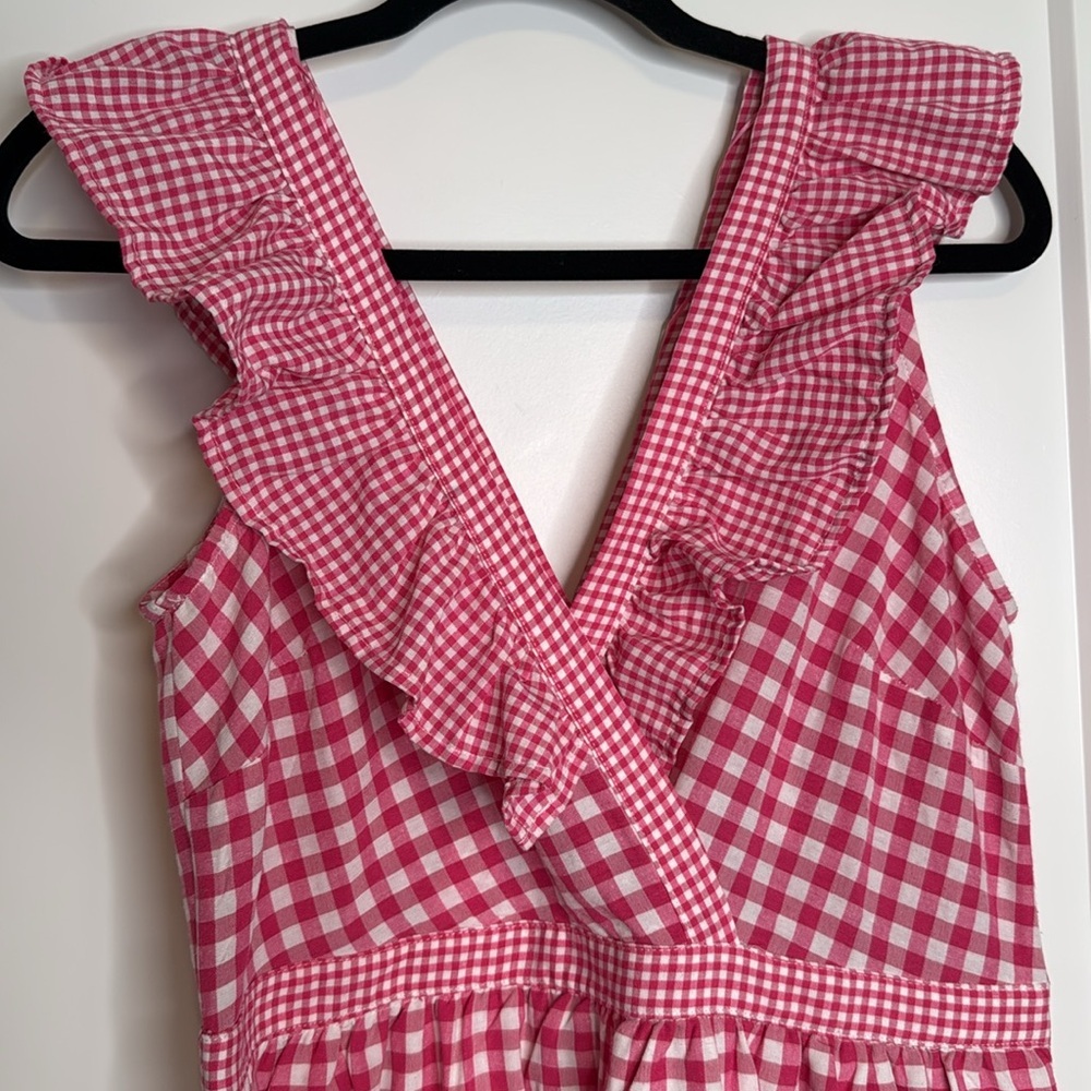NWT Compañia Fantastica Gingham Midi‎ Dress - L - Picture 6 of 7